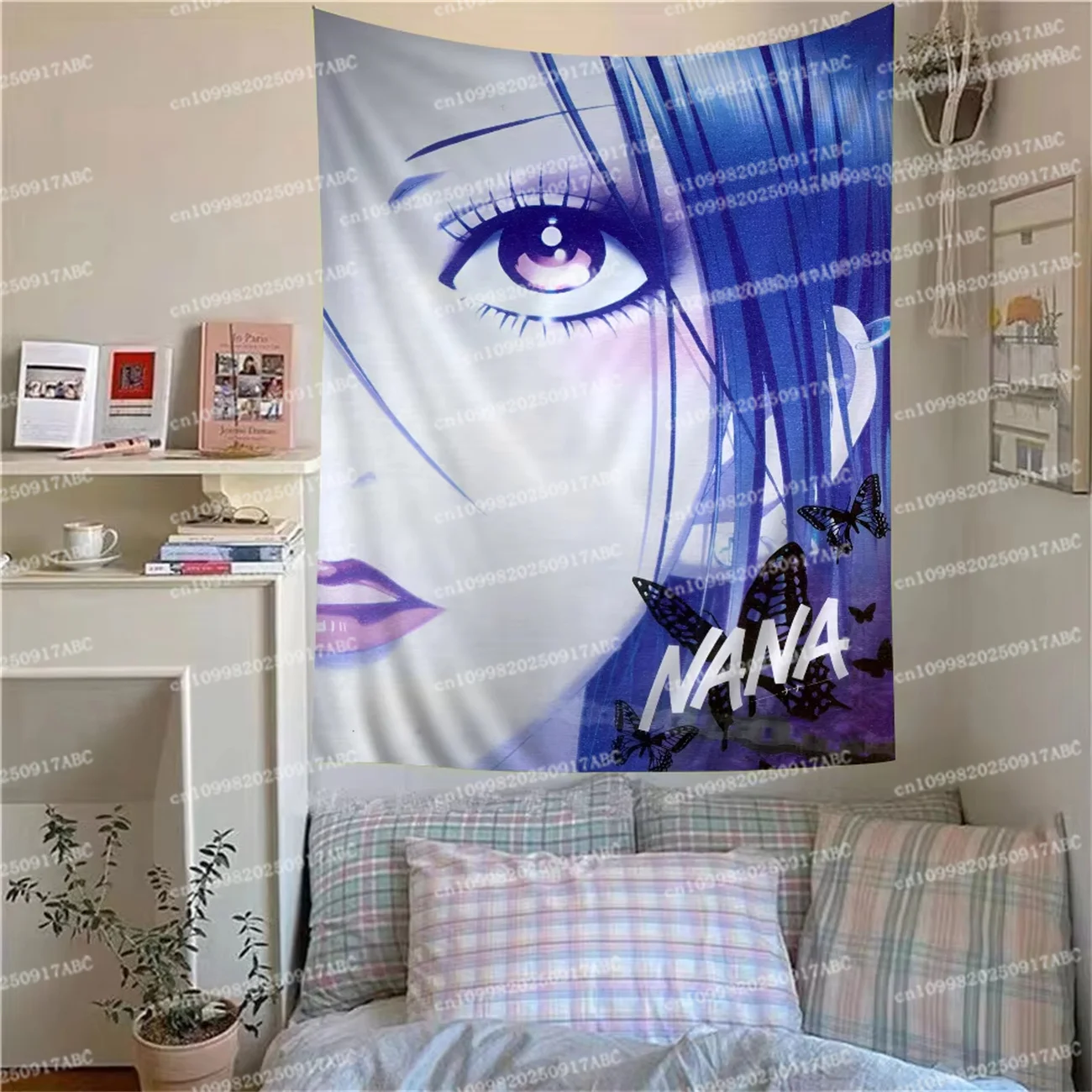 Japanische klassische Anime NANA High School Hippie Wandbehang Wandteppiche für Wohnzimmer Home Tapisserie Home Dorm Kawaii Zimmer