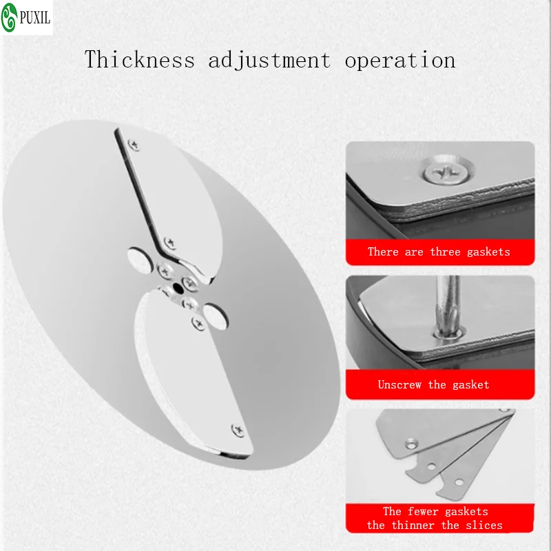 قطاعة خضراوات كهربائية تجارية، قطاعة فواكه، قطع الطماطم أو محضر طعام من الفولاذ المقاوم للصدأ مع 5 شفرات