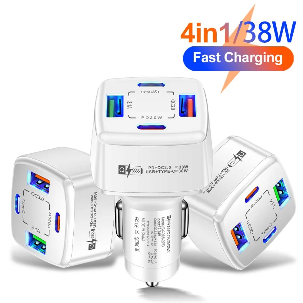 38W 4 In 1 Car Char… - image