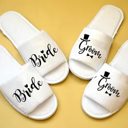 Zapatillas de novio, novia para ser, regalo de dama de honor, boda, compromiso, despedida de soltera, ducha nupcial, luna de miel, decoración de viaje