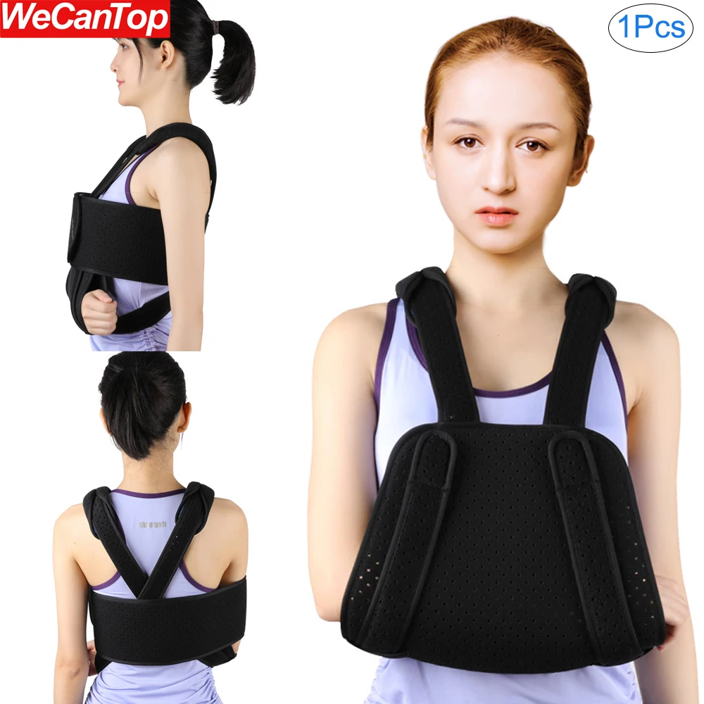 1Pcs Arm Sling Shoulder Immobilizer for Women Men,Adjustable Shoulder Sling for Arm Wrist Fracture Bones,Support Elbow Shoulder