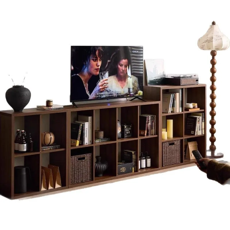 libreria-in-legno-massello-scaffale-dal-pavimento-al-soffitto-combinazione-libera-mobile-vintage-a-griglia-colore-noce-nero-armadio-vintage