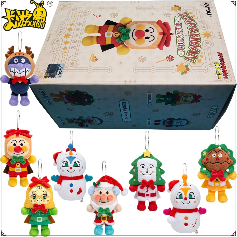 

Original Kayou Anpanman Blind Box Anime Figures Christmas Gift Series Doll Pendant Collection Decoratio Model Kids Hobbies Gifts