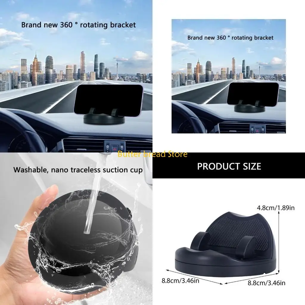 

W89C Universal Mount Holder Stand Shockproof Holder Cradle with Phone Number Plate