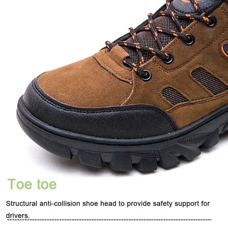 Oulylan Sports Hiking Shoes Men Winter Outdoor Climbing Shoes Non - slip Warm Lace-up Casual Trekking Sneakers Big Size