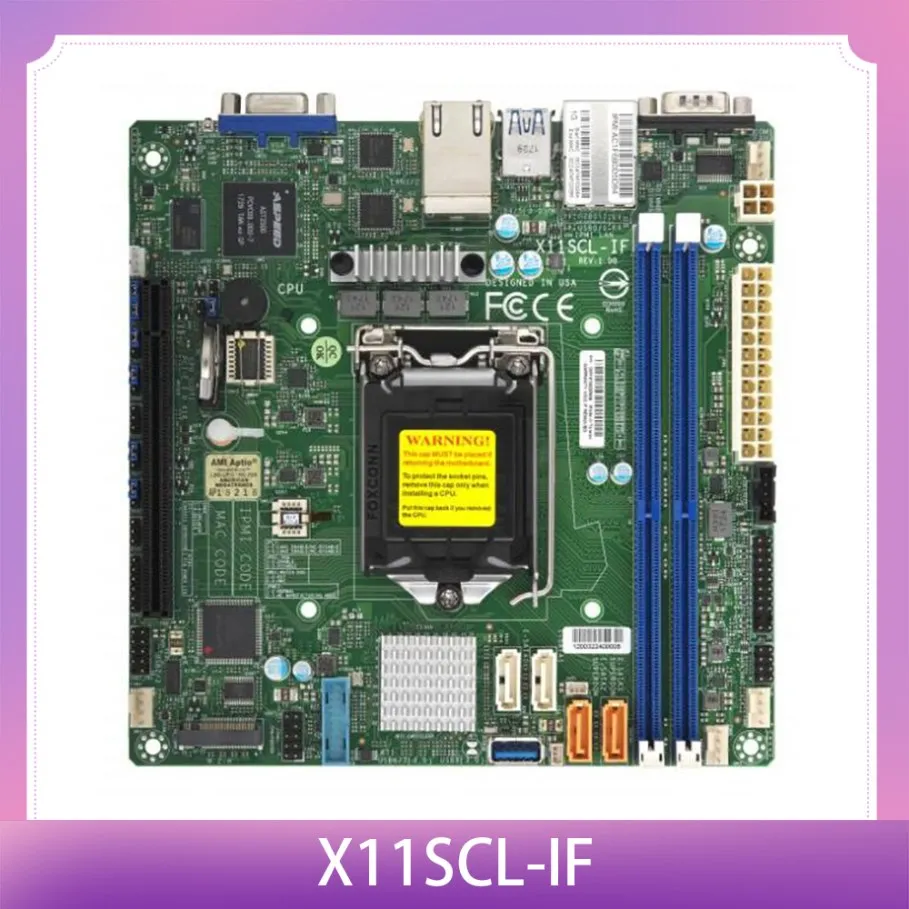 LGA1151Xeon E-2100/2200 Processor C242 For Supermicro Server Motherboard X11SCL-IF