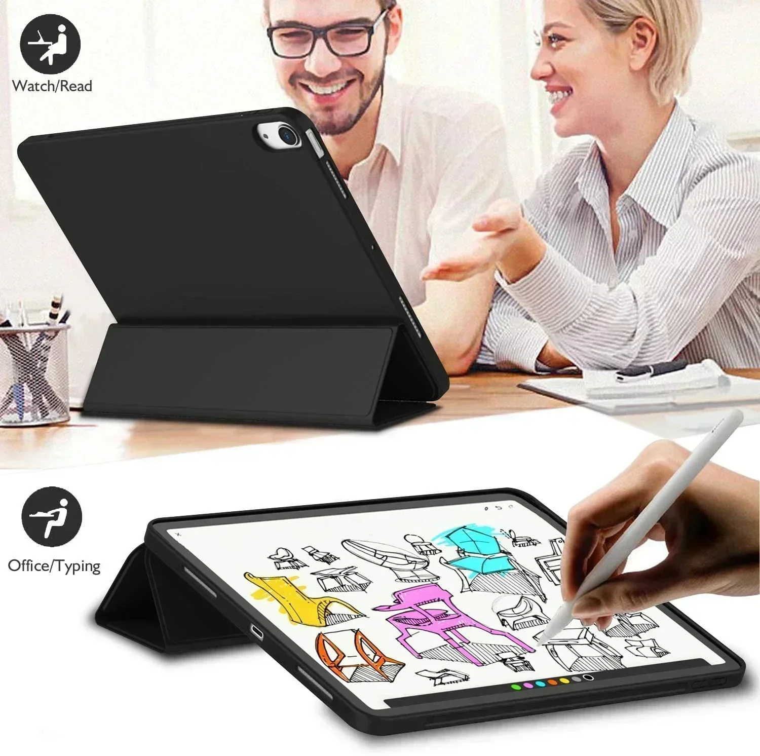 Для Lenovo Tab M10 Plus 3-го поколения TB125FU TB-128FU Gen 3, чехол 10,61, тройной смарт-чехол из искусственной кожи для Xiaoxin Pad 2022 10,6 Funda