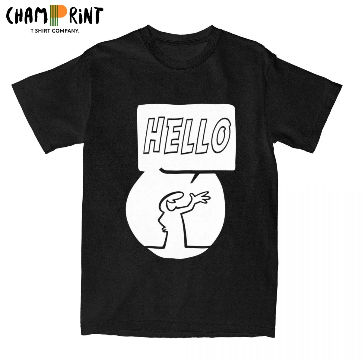 Linus La Linea Line Carton T Shirts for Men Cotton Crazy T-Shirt Crewneck Tees Short Sleeve Clothing Classic