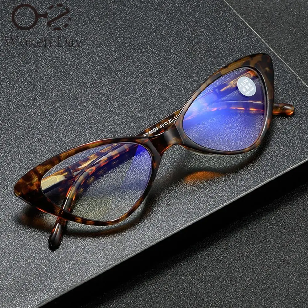 Fashion Cat Eye Reading Glasses Women Anti Blue Light Computer Presbyopic Eyeglasses Retro Classic Hyperopia Glasses Diopter image 5