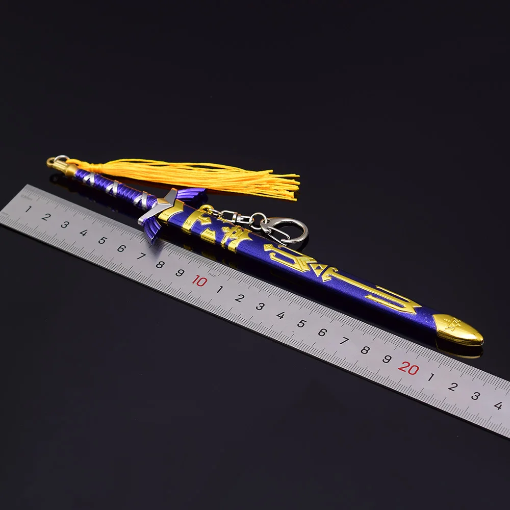 22cm lenda de cerda anime arma céu espada mestre lâmina azul edição arma modelo artefato liga ornamento presentes de aniversário brinquedos
