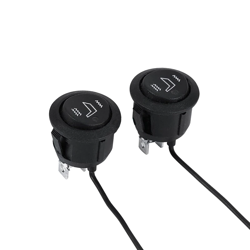 

Arm Off Control Universal Replacement Part Car Interior Seat Heating Switch 3-pin Circular Heating Rocker