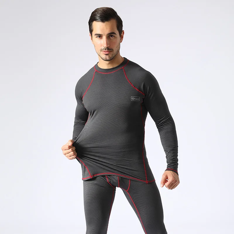 ESDY Outdoor Sports Men's Function Training Underwear European and American Training Warm Long Johns Breathable Sportswear A158