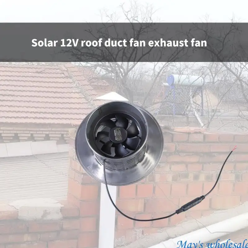 

Солнечный вытяжной вентилятор 12 В, мини-вентилятор с питанием от солнечной панели, вытяжные вентиляторы для крыши, дома, 448A