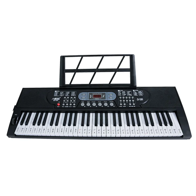 Professional 61 Keys Electronic Organ Digital Portable Multifunctional Children Piano Beginners Teclado Infantil Make Music