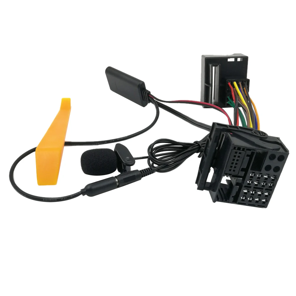 For OPEL CD30 Mp3 CDC40 CD70 DVD90 Headunit Install Full Harness Plug Microphone Handsfree Bluetooth 5.0 AUX Adapter