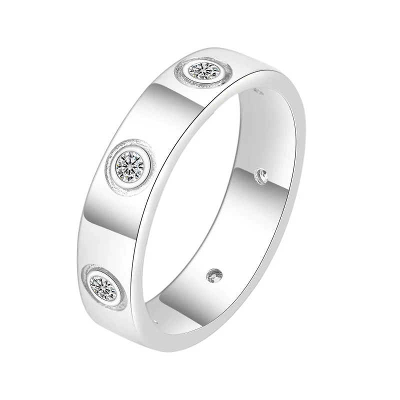 

ZFSILVER Серебро Fine s925 Модные изысканные модные роскошные 0,7 карата Муассанит Простое 7-звездное кольцо Подвески Женские вечерние ювелирные изделия Подарки QCJ113