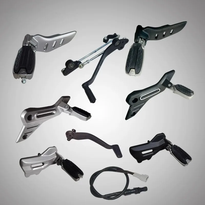 For VOGE CU525 Front Rear Left Right Main Auxiliary Footrests Gear Shift Brake Rear Brake Pedal Foot Switch Wire Spring