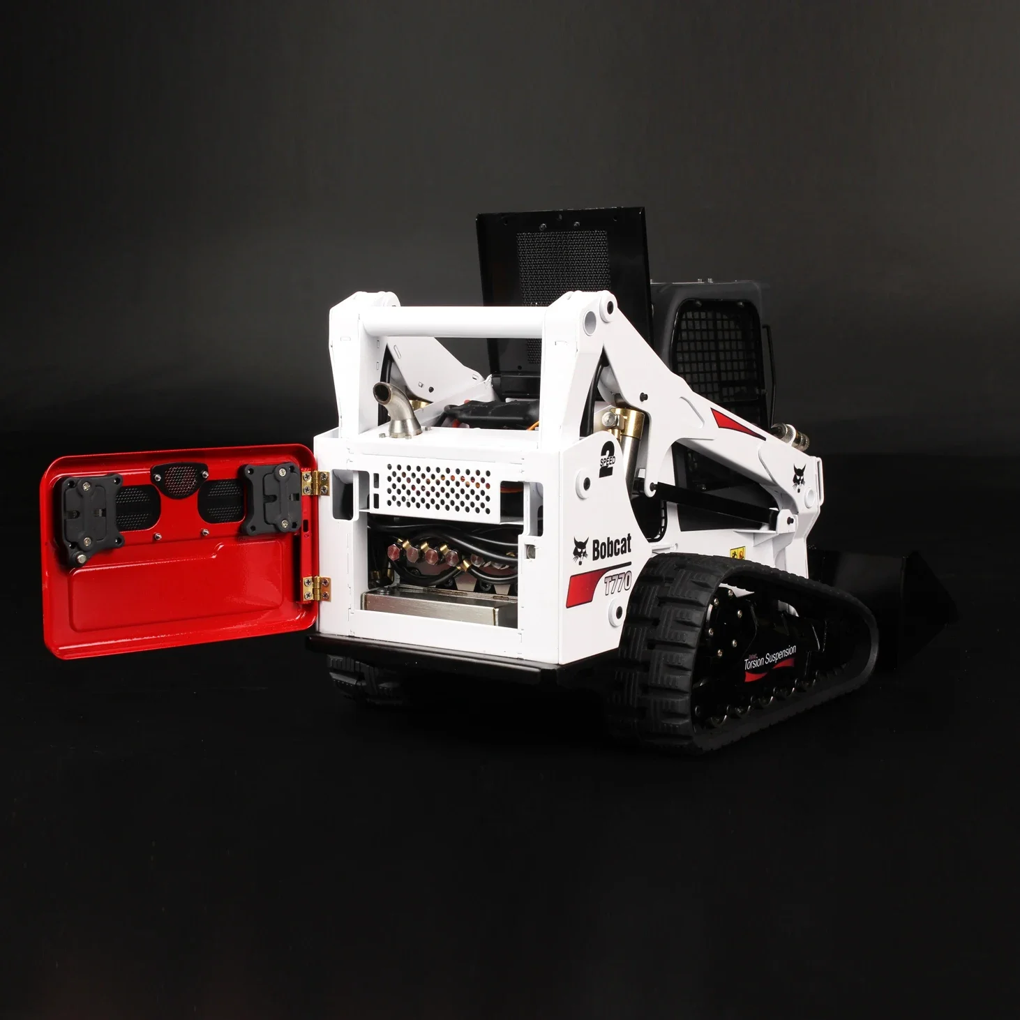 New JD-165 1/14 Remote Control Hydraulic Skid Steer Loader SM770 RC Crawler Bobcat Engineering Vehicle