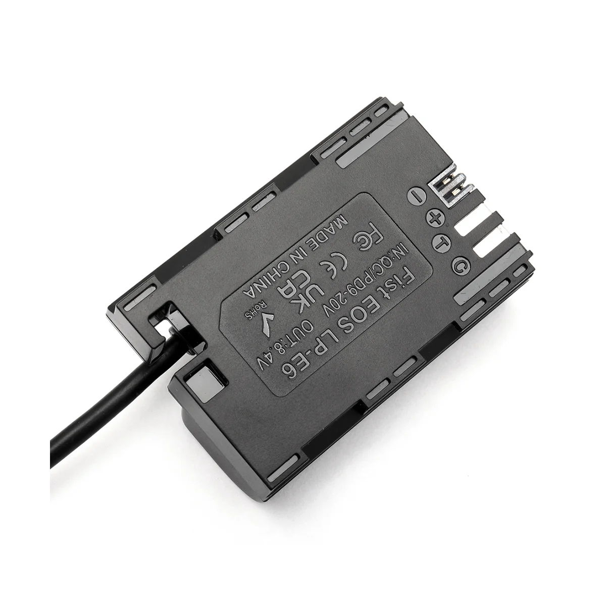 Replace LP-E6 Dummy Battery for Canon EOS5D MarkIV/5D Markll5DS/5DSR/5D Mark Il/6D Mark Il/EOS6D/7D Mark 11/7D EOS60D