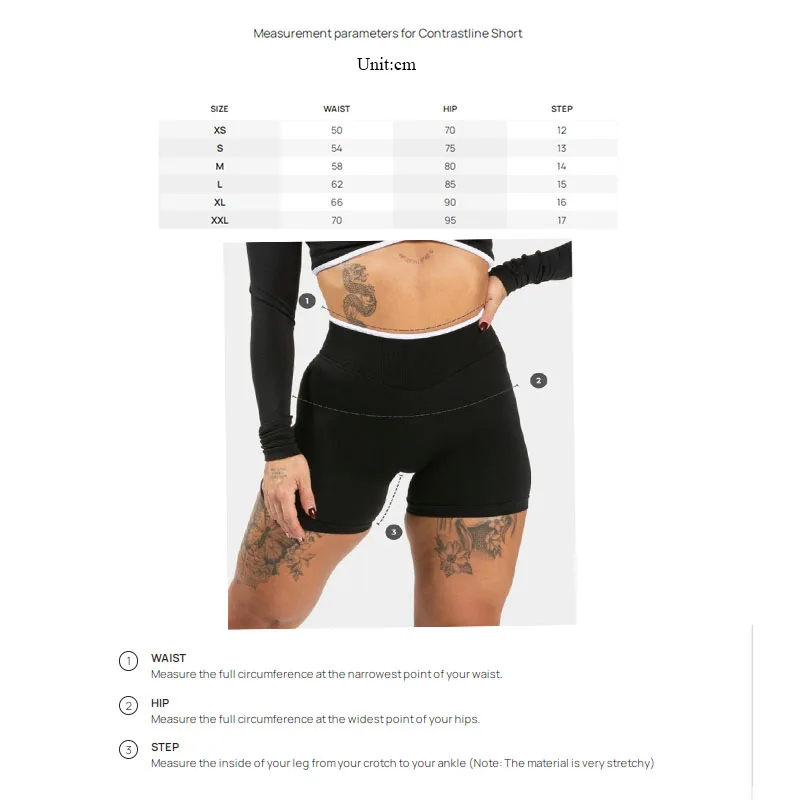 Women's Workout Shorts Contrastline Sculpt — Seamless