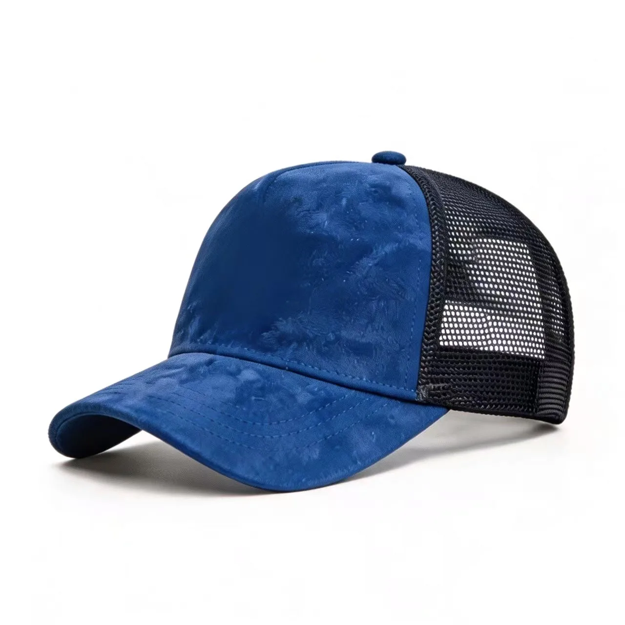 Neue Sommer Mesh Baseballkappe Damen Herren Einfarbige Wildleder-Kappe Patch Snapback Hut Lässige Atmungsaktive Unisex Street Hip Hop Trucker Caps – Detail 5