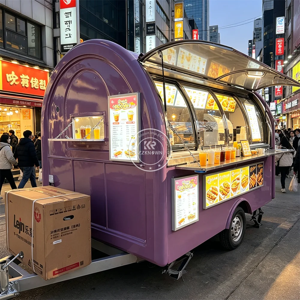 

Best Selling Mobile Restaurant Trailer Ice Cream Cart Street Concession Trailer Mobile Food Cart Pizza Juice Food Truck For Sale