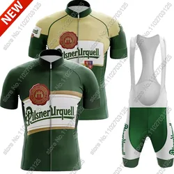 Drink Beer 2024 Cycling Jersey Set Green Clothing Road Bike Slovakia Shirts Suit Bicycle Bib Shorts MTB Ropa Maillot