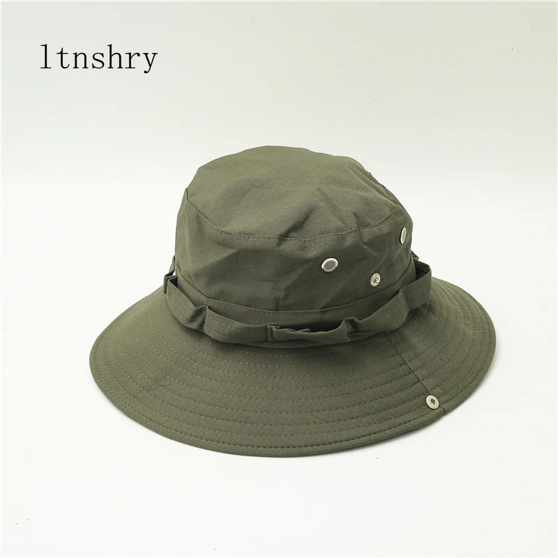 2022 New High Quality Bucket Hat Unisex Fisherman Hat Cap Summer Autumn Cotton Ajustable Breathable Fishing Hiking Hat