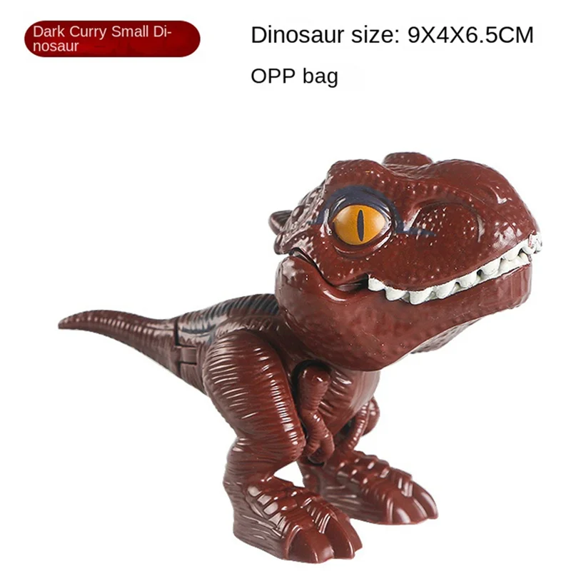 A04F-Dinossauro infantil ovo dedo morder simulação tiranossauro tiranossauro dinossauro menino diversão