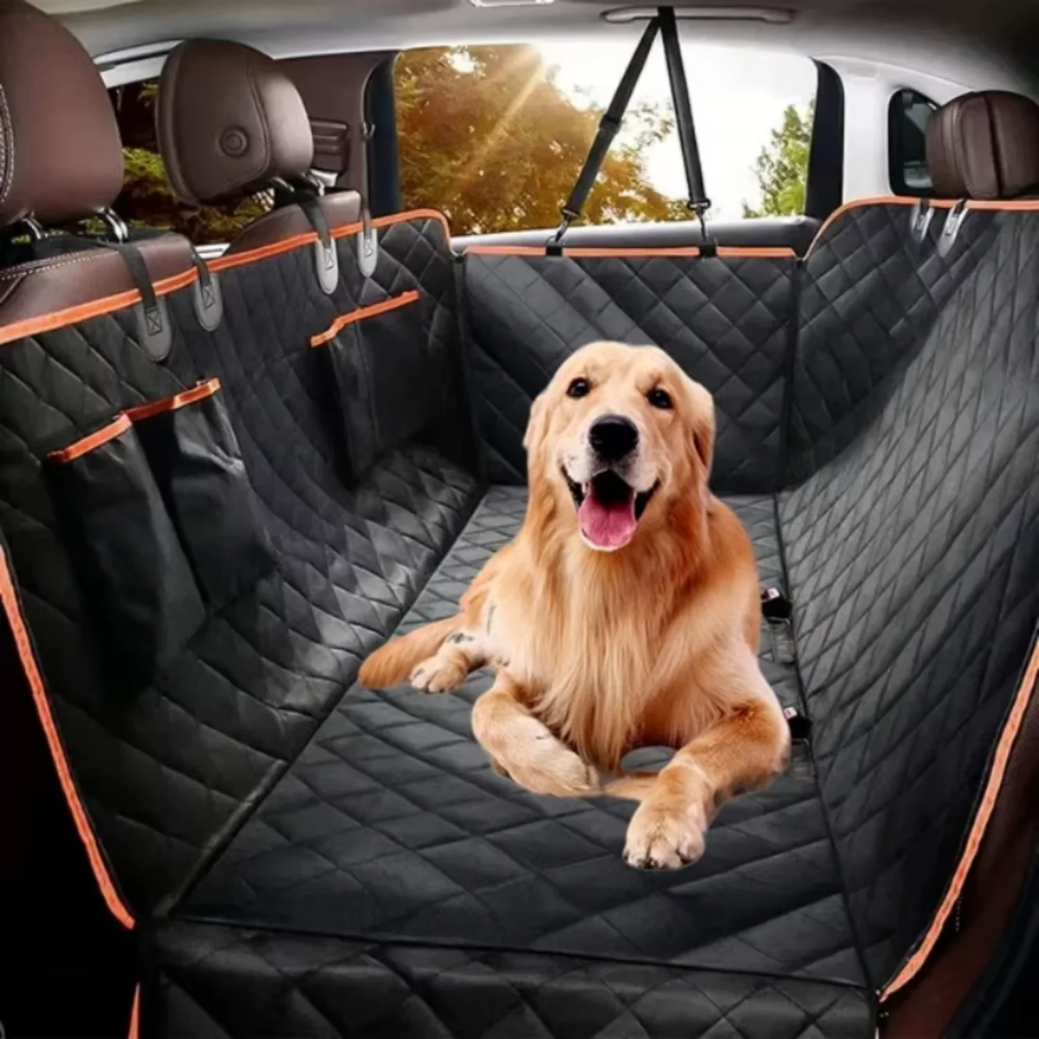 

Dog Car Cover Back Waterproof Pet Travel Dog Carrier Hammock Car Rear Back Protector Mat Safety Carrier