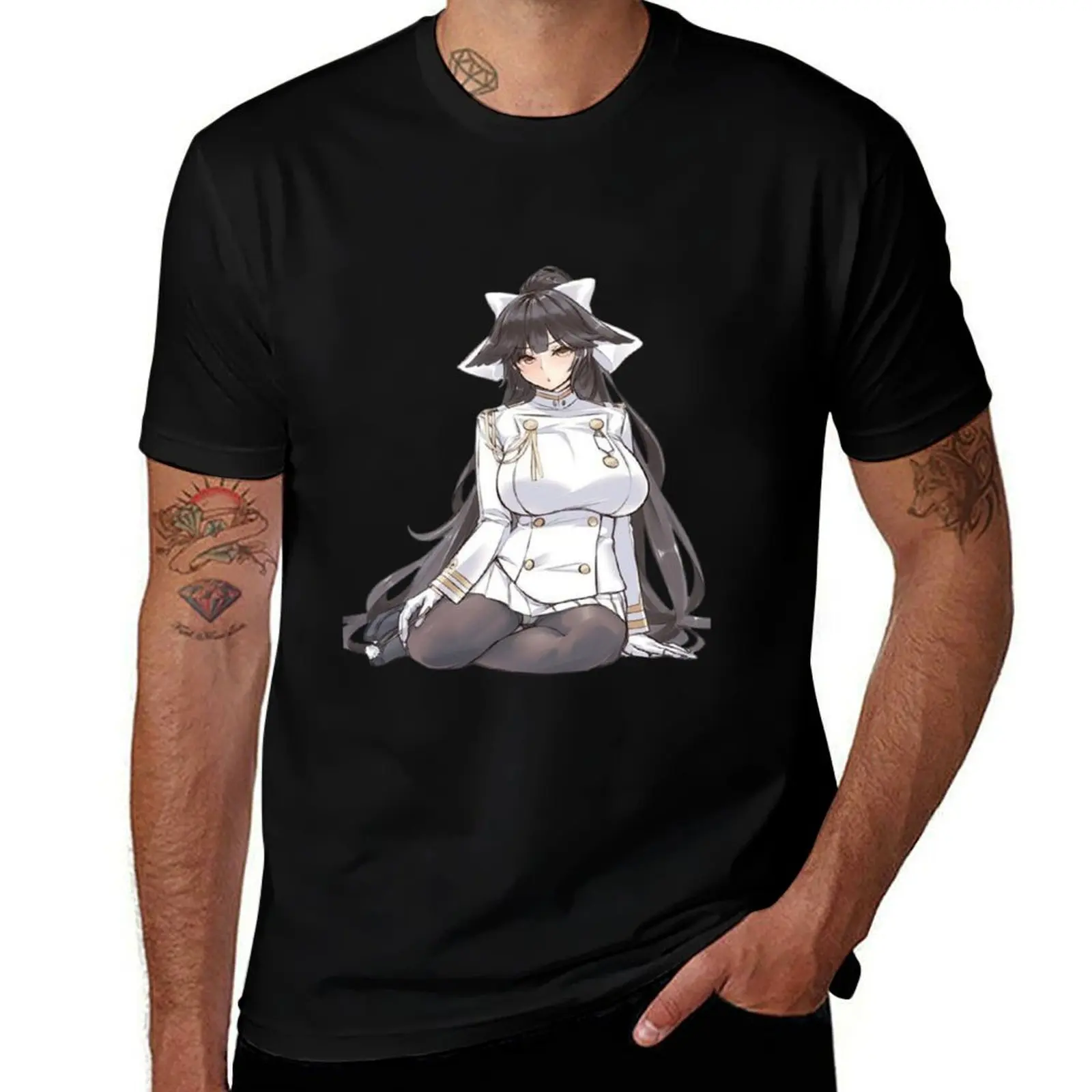 

Azur Lane Takao T-Shirt anime stuff customizeds valentines boutique clothes quick-drying Men's t-shirts