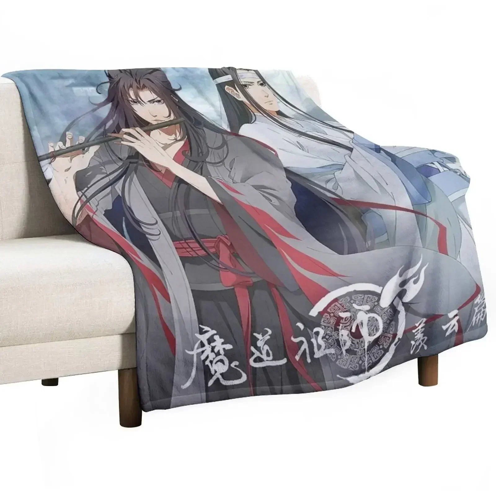 Lan Wangji and Wei Ying - Mo Dao zu shi - Grandmaster of Demonic Cultivation - The Founder of Diabolism Throw Blanket