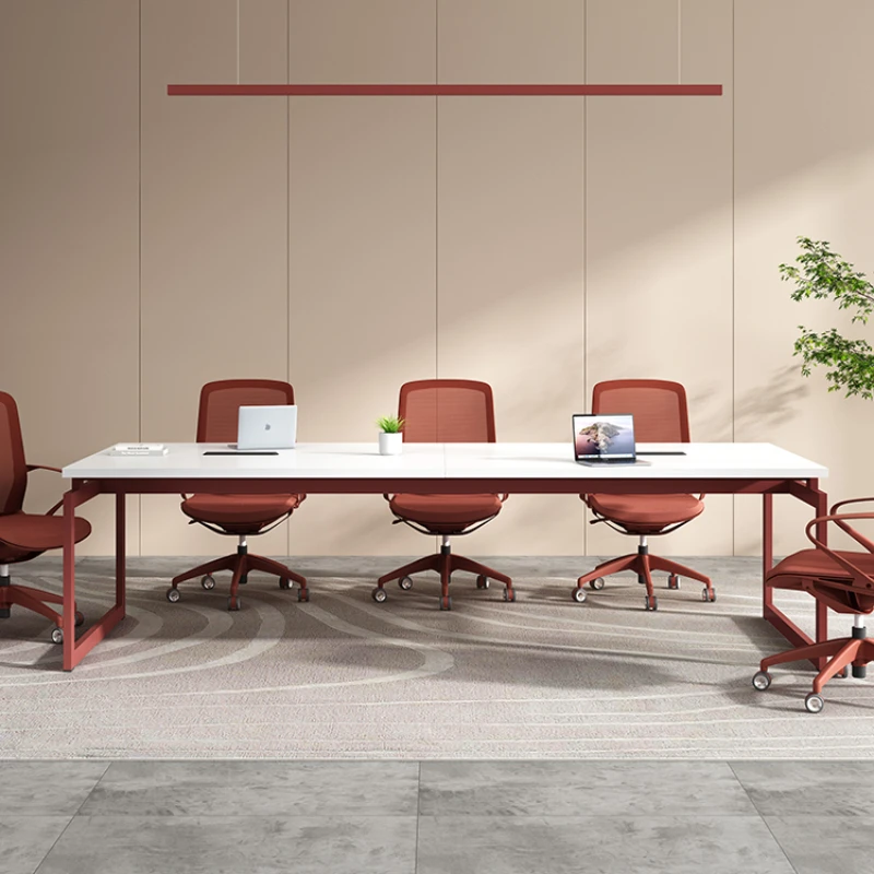 Conference table and chair combination meeting simple modern small desk meeting room long negotiation table