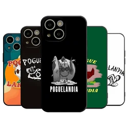 Poguelandia Outer Banks Flag Phone Case For 14 Pro Max For Apple Iphone 16 15 Po Max 12 Mini 11 13 Pro Xr X Xs 8 7 Plus Cover