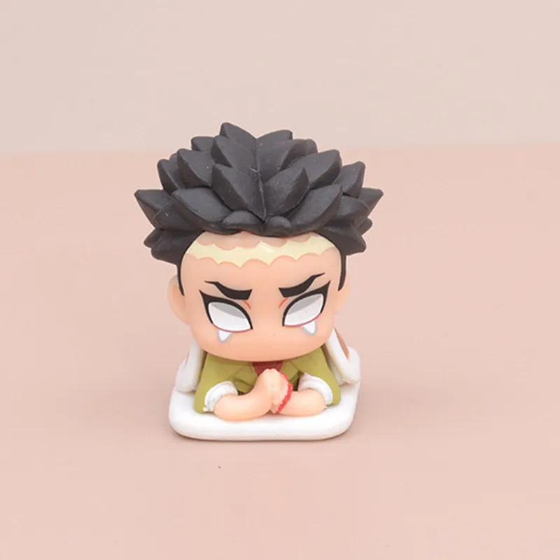 Demon Slayer Q Version Sleep Kamado Tanjirou Nezuko Zenitsu Uzui Tengen Dolls Model Toy Shinobu Dekoracja Prezent 1 SZTUK Losowo