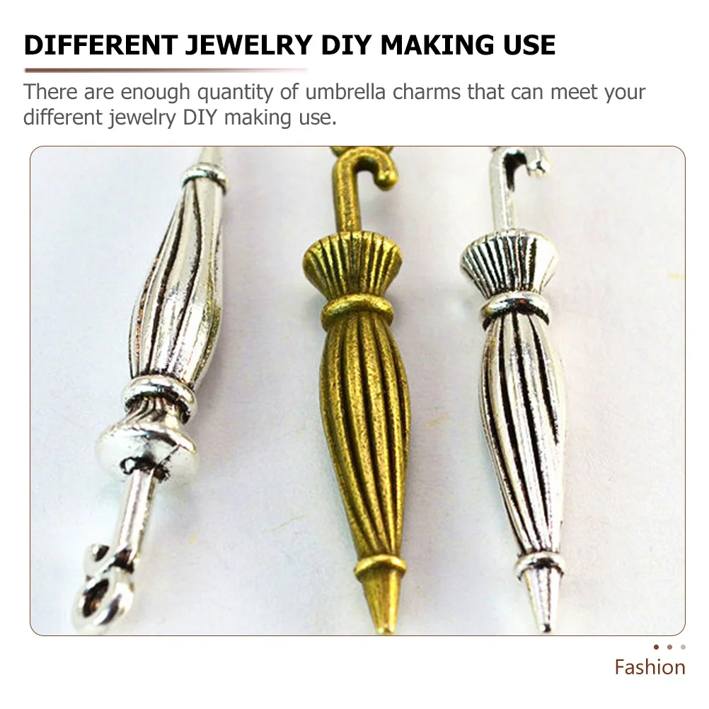 

100 шт., подвески для зонтов, подвески из сплава, идеально подходят для DIY ожерелья, браслета, ювелирные изделия, подвеска-зонтик