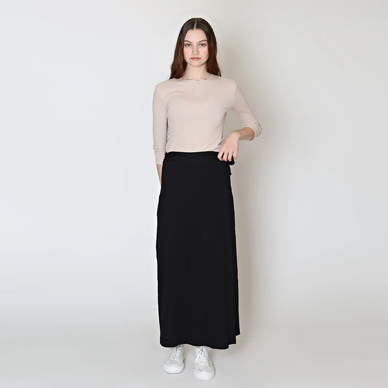 XS-XXXL Women Dress Set Half Zip Top Spring Summer Cotton Rib T-Shirt Maxi Dress Muslin Strap Bodycon Midi Skirt 2 Piece Outfit