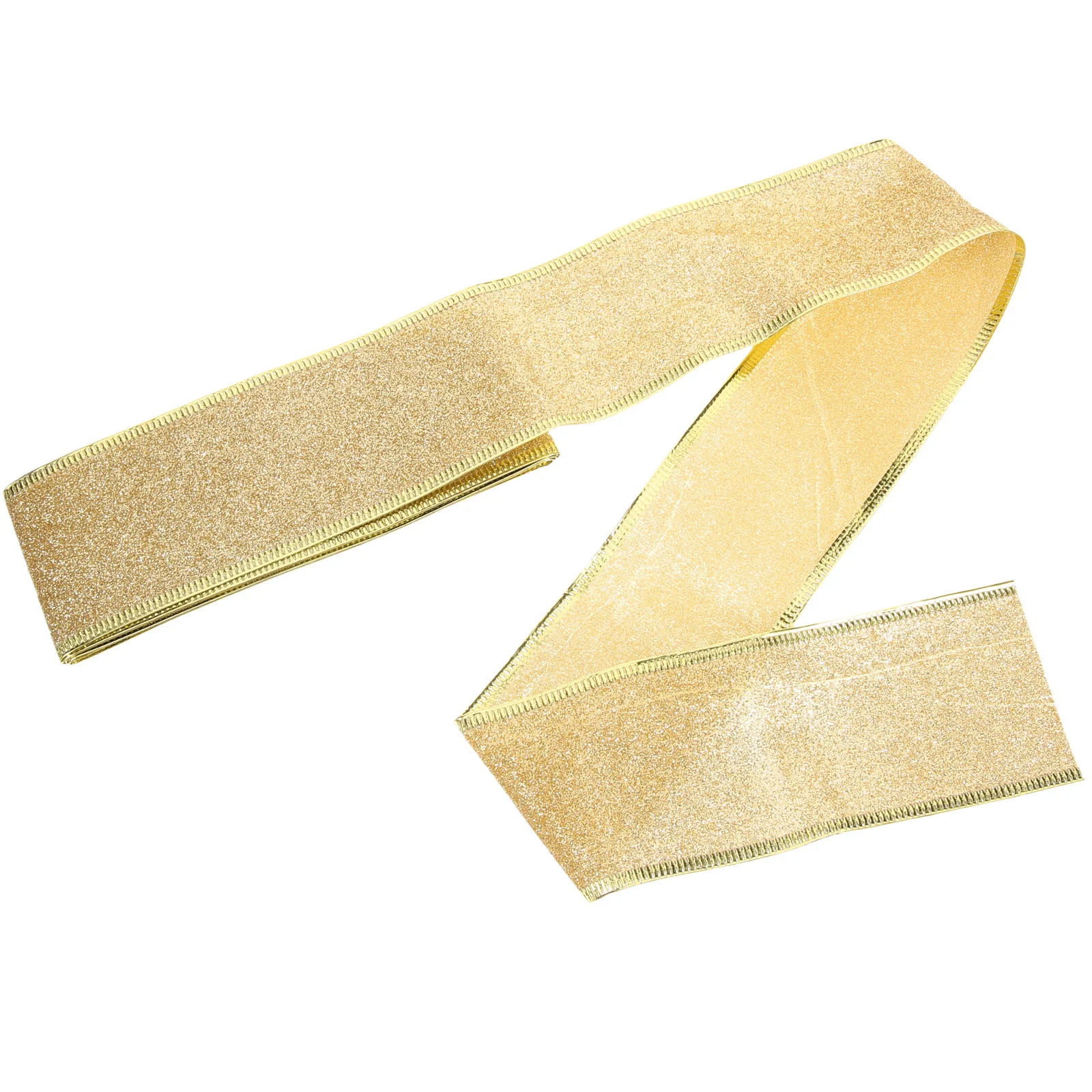 

200Cm*5Cm Golden Decorative Glitter Ribbon Flocking Cloth Craft Wedding Hair Bows Scrapbooking Diy Accessories Exquisite