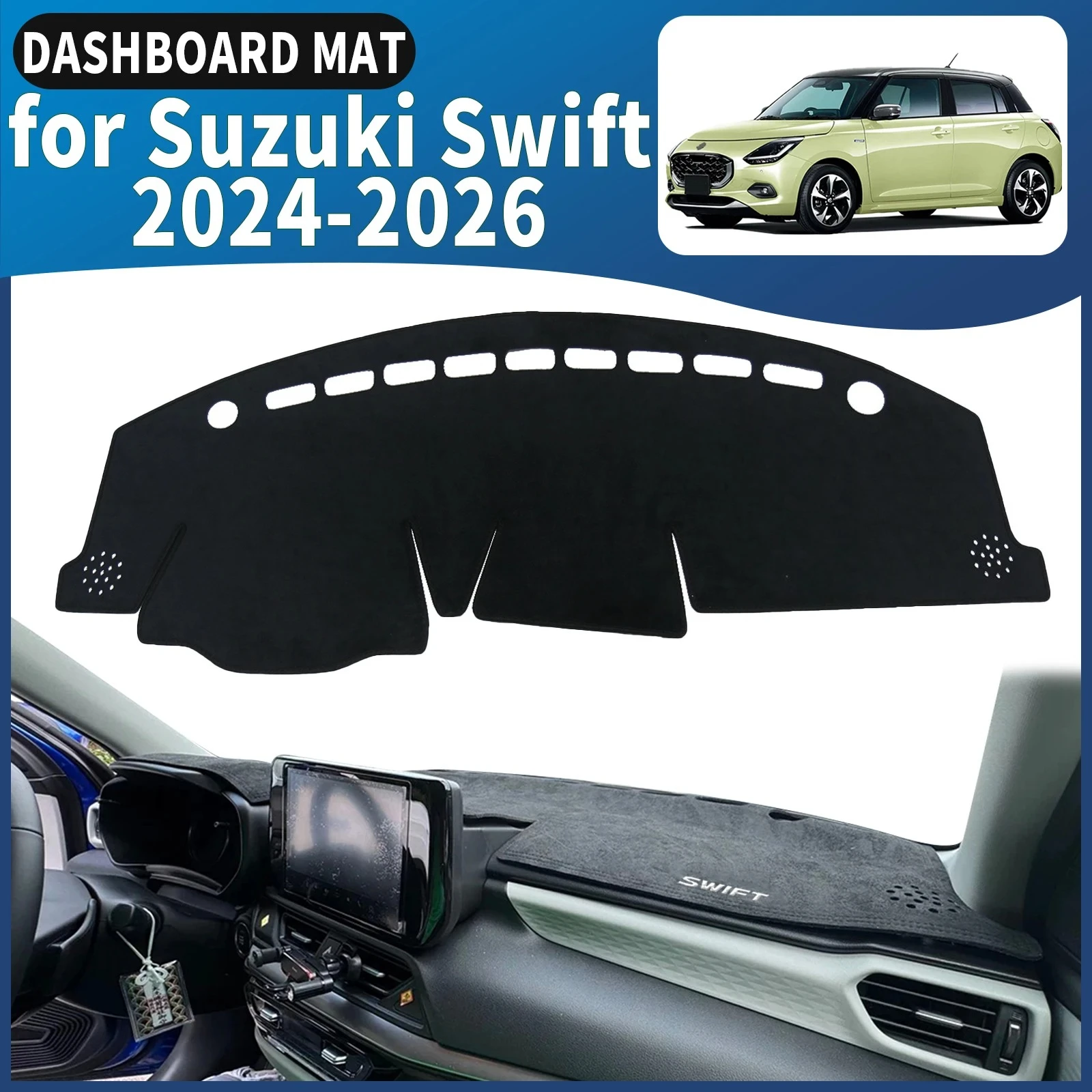 

fit for Suzuki Swift 2024 2025 2026 Dashmat Dashboard Cover Pad Protective Carpet DashMat Sunshade Car Accessories