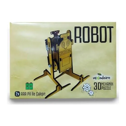 Masho Trend 3D Mechanical Robot-Puzzle Robot-Disassemble Robot-Wood Robot-Robotic Toy