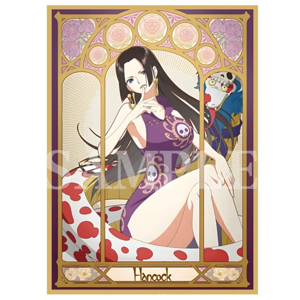 Self Made ONE PIECE Uta Nami Boa·Hancock Shirahoshi Card Sleeve Anime Color Flash Peripheral Game Collection Card Holiday Gift