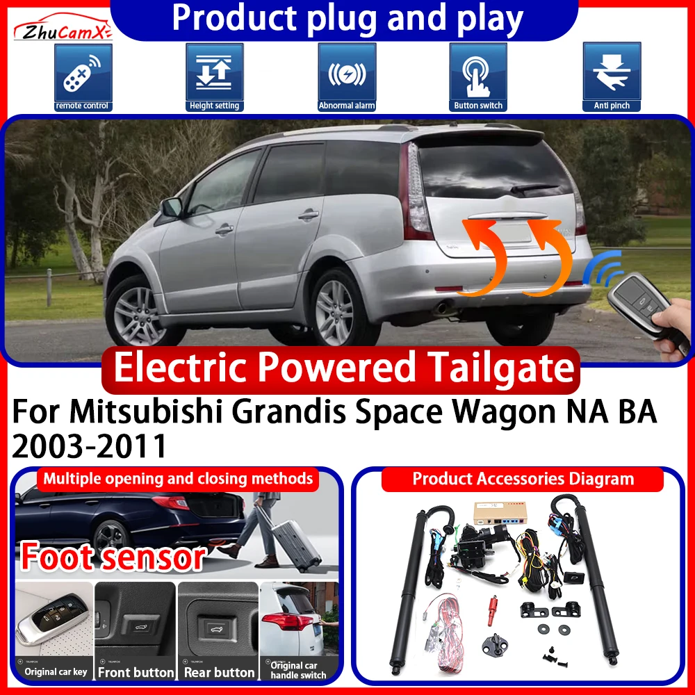 OEM Powered Tailgate for Mitsubishi Grandis Space Wagon NA BA 2003-2011 anti pinch Smart Intelligent Control Gate Lift Kit