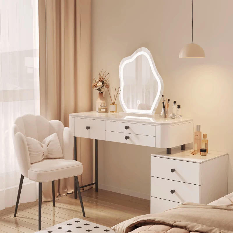 

Rock Panels Dressing Table for Bedroom Hot Selling Mirrored Dressing Table