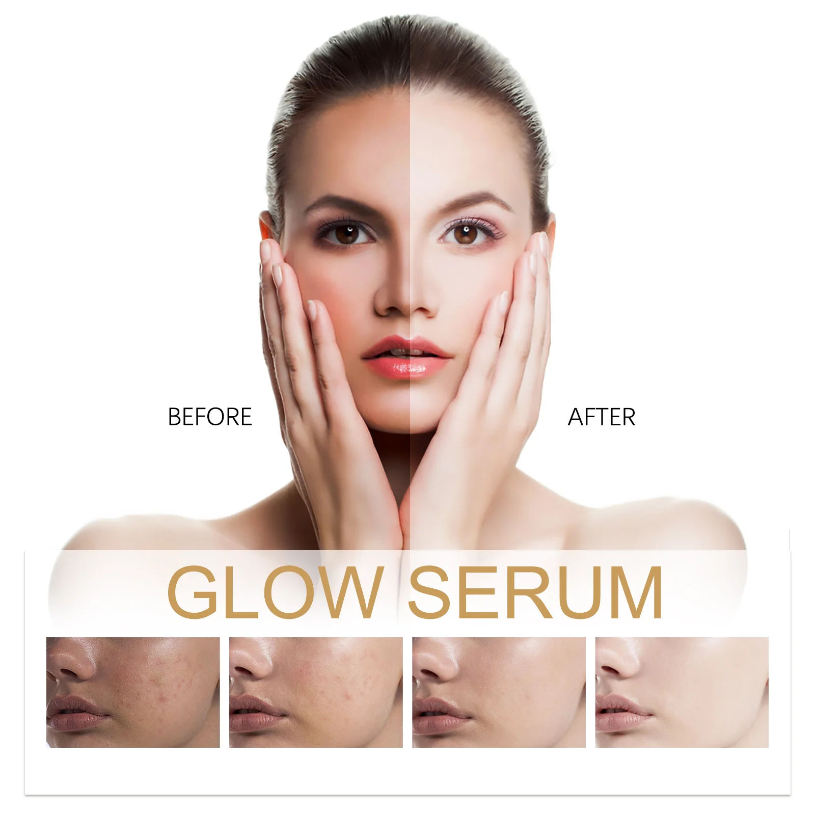 Glow Serum Propolis and Niacinamide Hydrating Facial Soothing Moisturizer Lighten Acne Marks Whitening Facial Essence