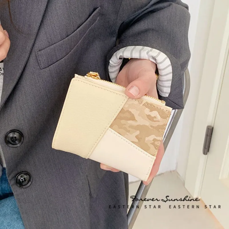 

Красочный женский кошелек на молнии из искусственной кожи, модный кошелек с несколькими отделениями для карт, кошелек для монет Billiteras De Mujer Carteras