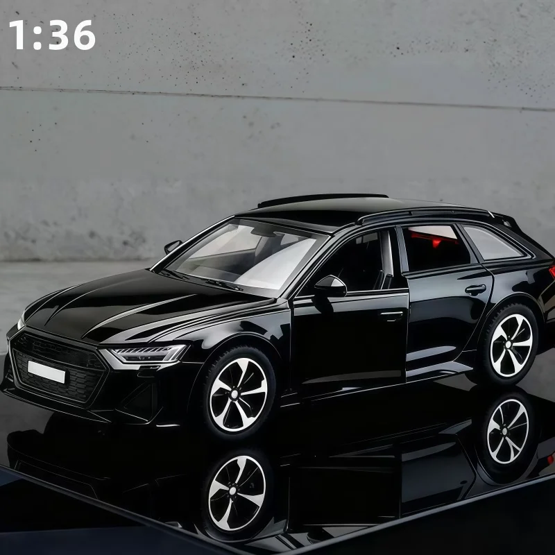 1/36 Station Wagon Diecast Model Car Alloy Pull Back Wagon SUV Toy Openable Doors Collectible Vehicle Desktop Decoration Gift