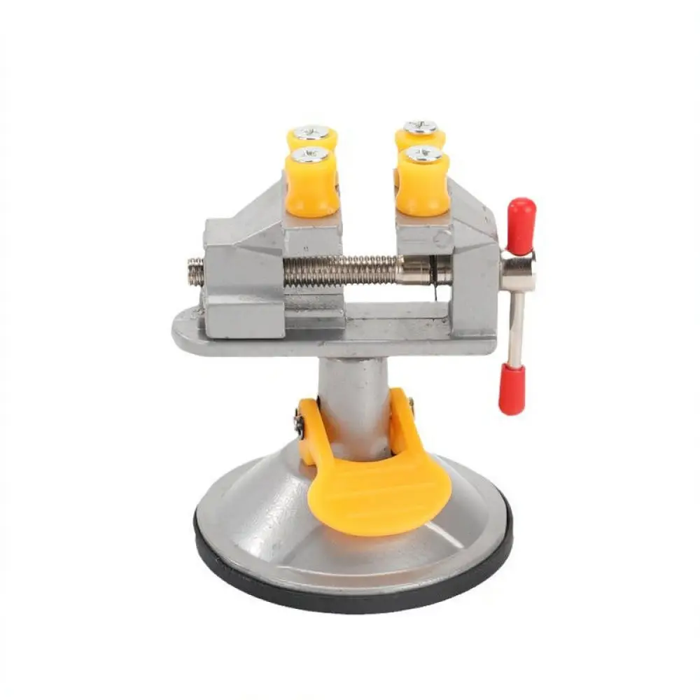 Multi Purpose Suction Cup Vise Rotary Table Clamp Aluminum Alloy Tool For Precision Crafting Hobbyist Repair Bench