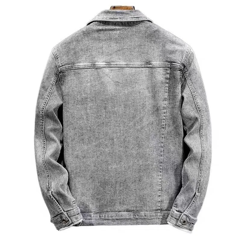 الربيع والخريف بدوره إلى أسفل طوق الرجال، جديد غسل خفيف تنوعا عارضة ملابس العمل #5