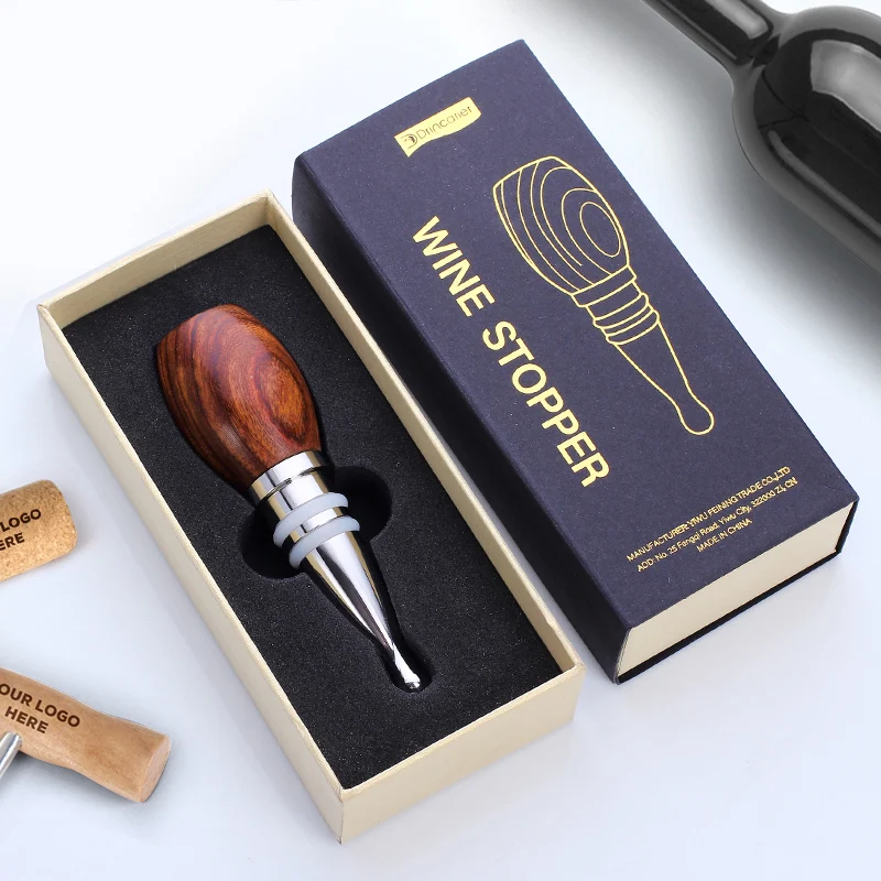 

Пробка для бутылки вина из нержавеющей стали Kanun 304, пробка для шампанского, пузырьковая пробка для вина, пробка для вина из красного черного дерева, высококачественная пробка для вина...