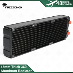 45mm Thick 360mm Aluminum Radiator FREEZEMOD Computer Water Cooling Double-layer Heat Sink Row Independent Two-layer. SR-360SL